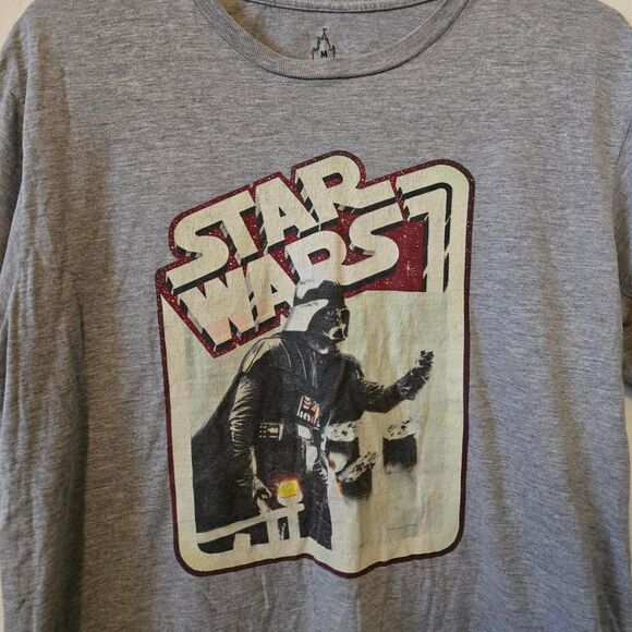 Men's Unisex Disney Disneyland Star Wars Darth Vader Relax Fit Top Medium - Picture 2 of 4